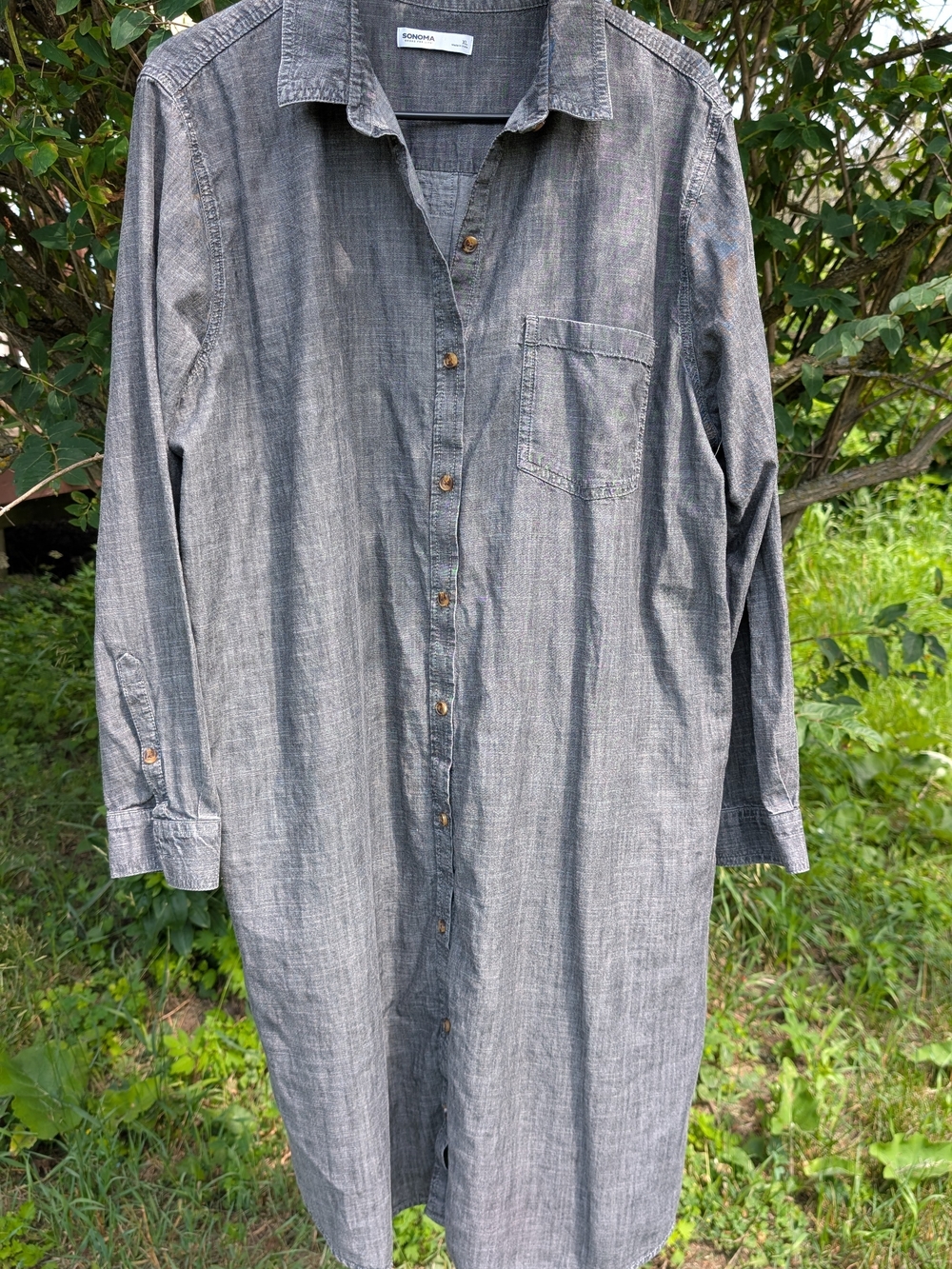 Sonoma Gray Button-Up Shirt